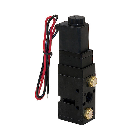 Buyers BAV050SA - 4-Way 2-Position Solenoid Air Valve With Five 1/4 Inch NPT Ports