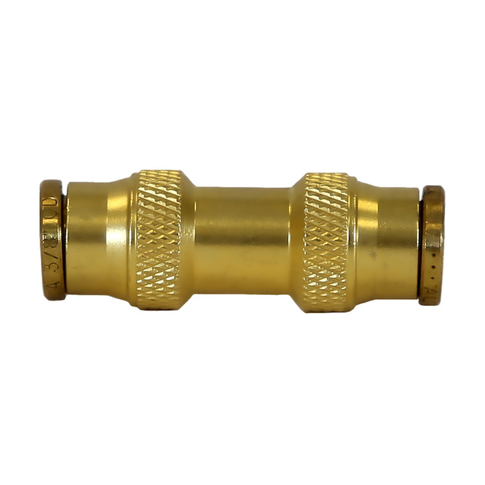 Buyers BUC0P375 - Brass DOT Push-In Union Connector 3/8 Inch Tube O.D.