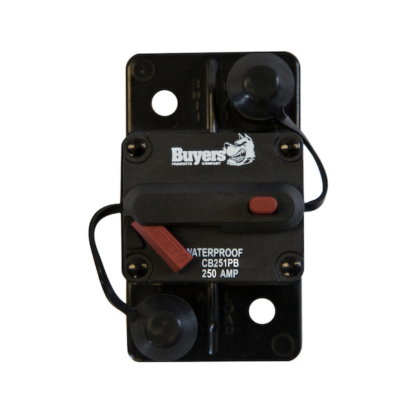 Buyers CB251PB - 250 Amp Circuit Breaker With Manual Push-To-Trip Reset