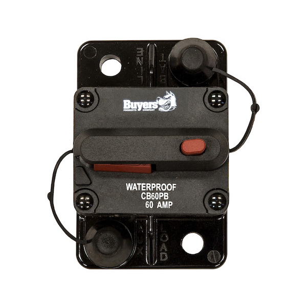 Buyers CB80PB - 80 Amp Circuit Breaker With Manual Push-To-Trip Reset