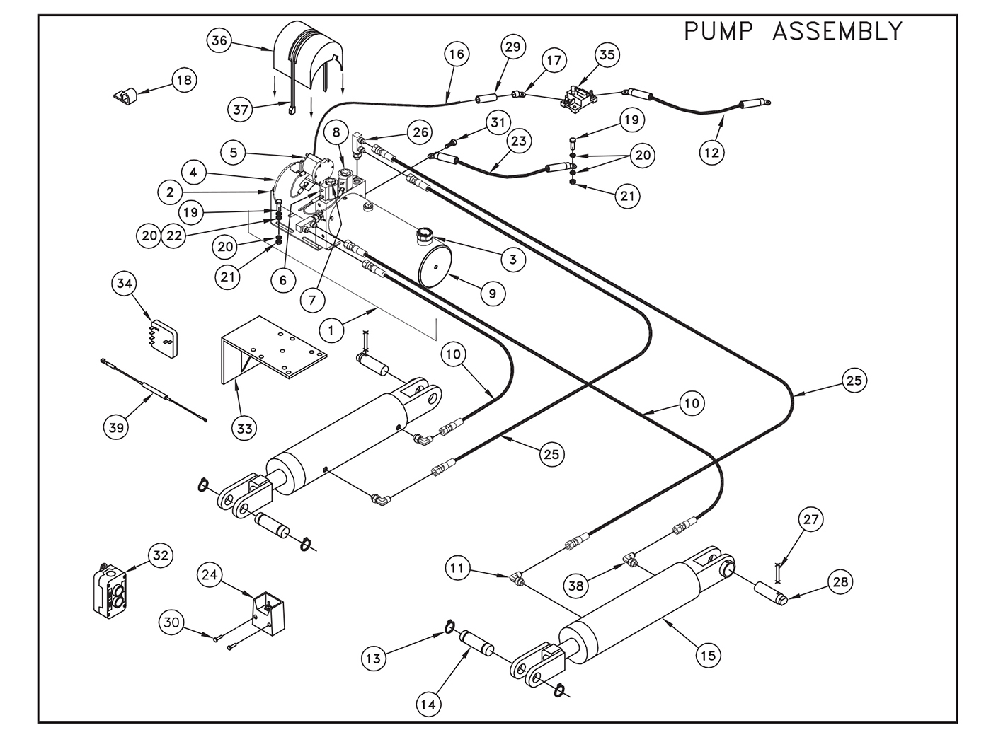 SL15 EST/SL20 EST Pump Assembly Diagram