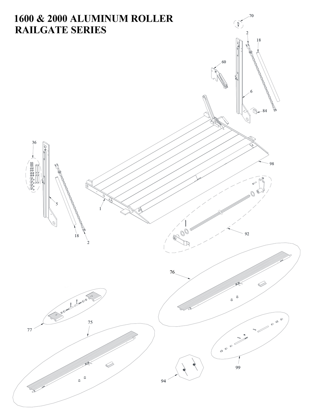 Tommy Gate Railgate Series RTC Diagram (2 OF 2) [Step Van]