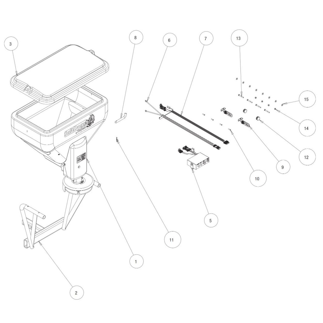 SaltDogg TGS02 Main Assembly Diagram