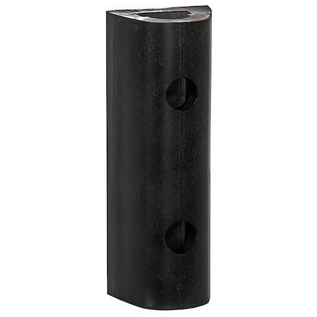 Buyers D26U - Extruded Rubber D-Shaped Bumper With 2 Holes (2-1/8 In X 1-7/8 In X 6 In)