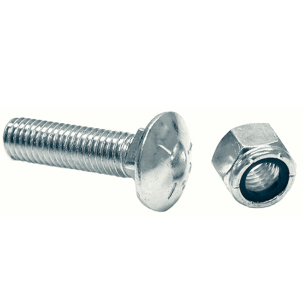 Buyers 1301055 - SAM Bulk 1/2 X 2 Inch Cutting Edge Carriage Bolts And Locknuts [Set Of 6]