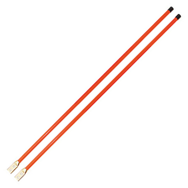 Buyers 1308115 - Fluorescent Orange Bolt-On Bumper Marker Sight Rods With Hardware (3/4 In X 48 In)