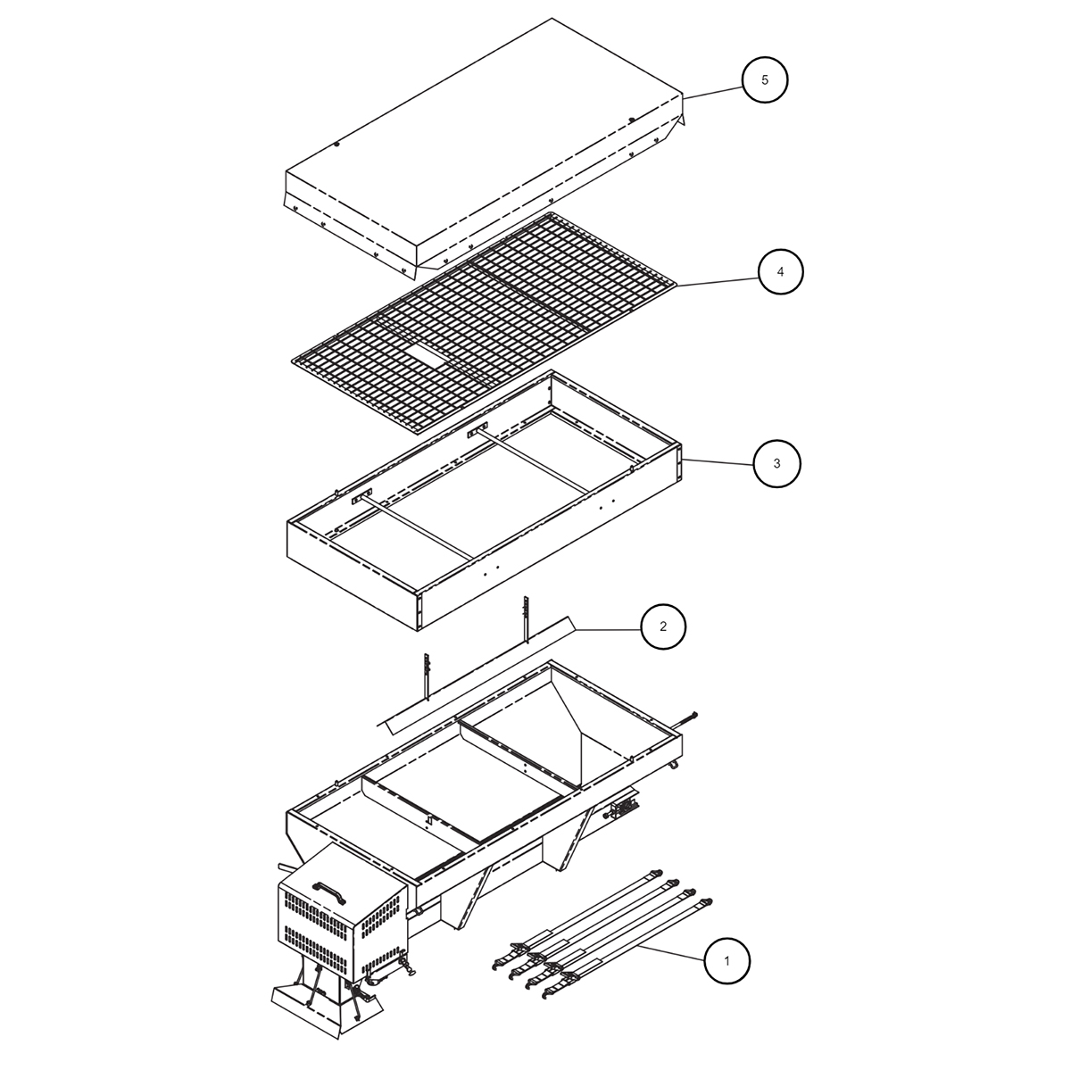 SaltDogg 1400300SS/350SS Accessories Diagram