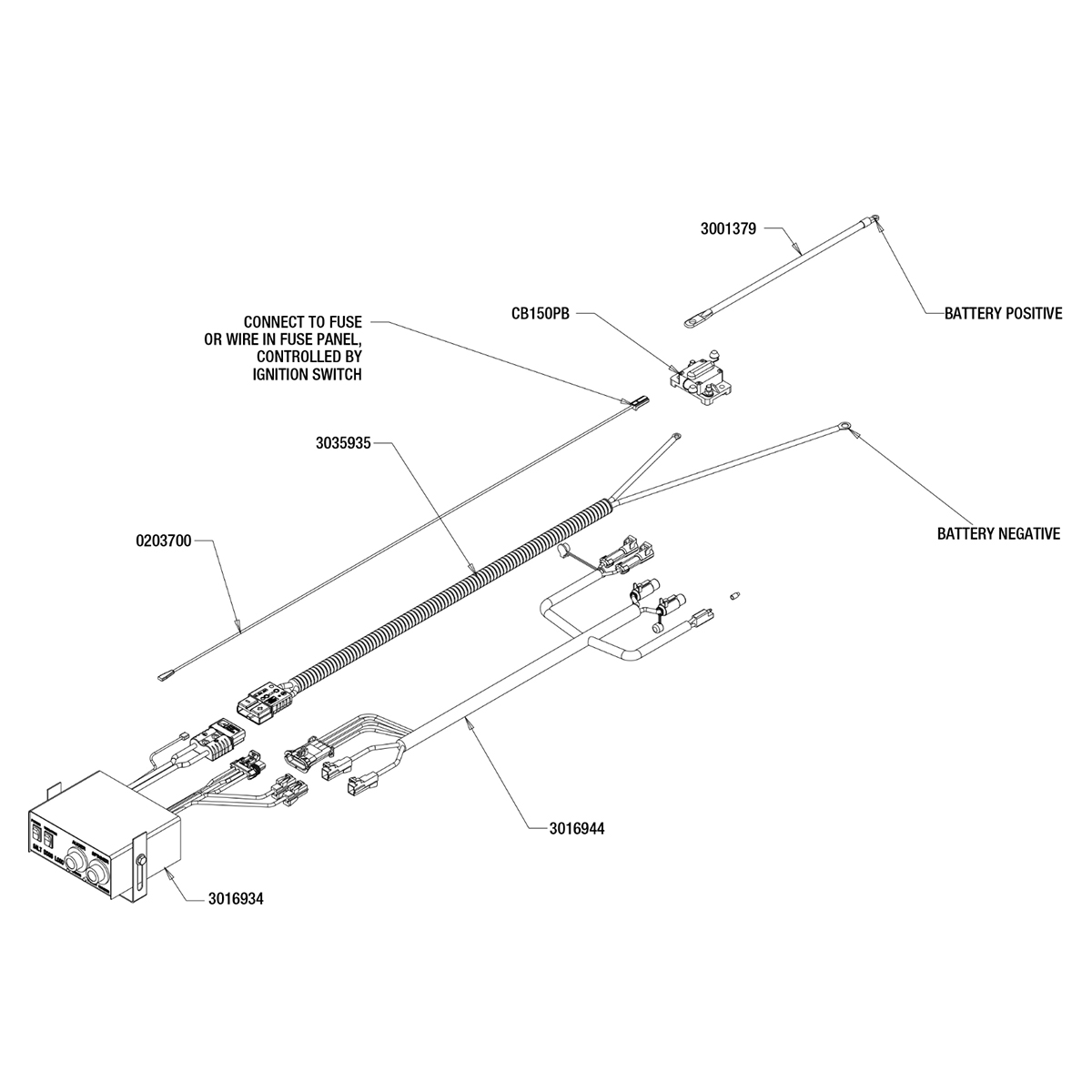 SaltDogg 1400701SS Control Wiring Diagram