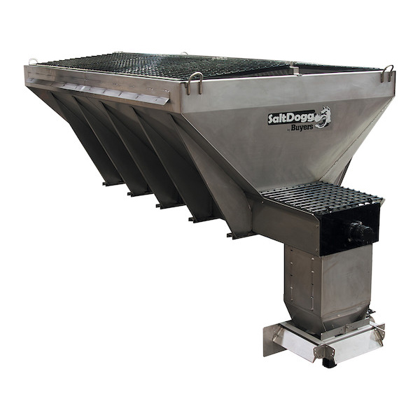 Buyers 14510F573121 - SaltDogg 7 Cubic Yard Hydraulic Auger Stainless Steel Municipal Hopper Spreader