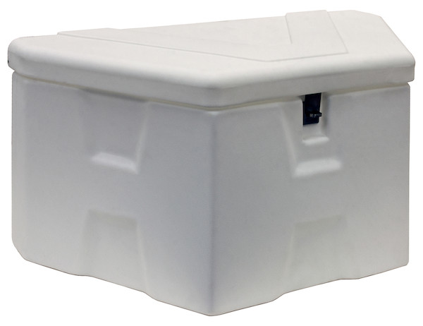 Buyers 1701679 - White Poly Trailer Tongue Truck Box (18 In x 19 In x 36 In)