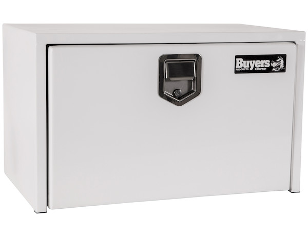 Buyers 1702200 - White Steel Underbody Truck Box With Paddle Latch (18 In x 18 In x 24 In)