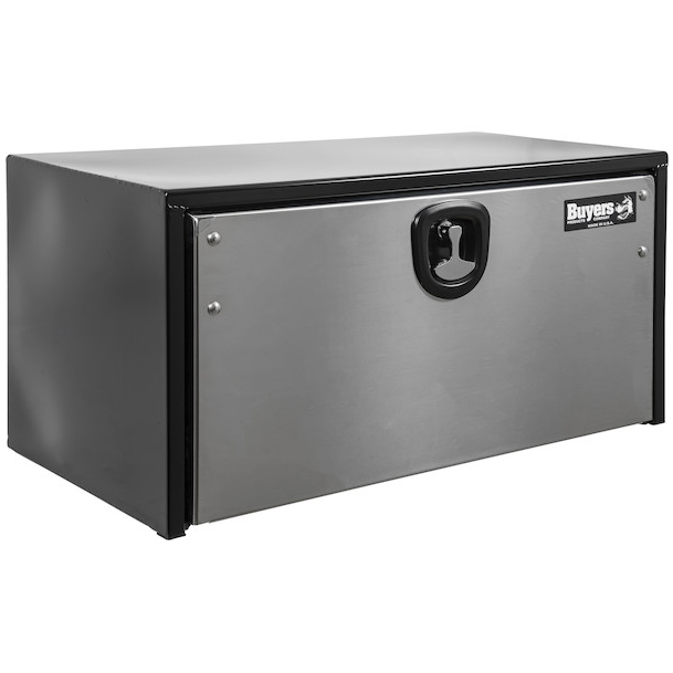 Buyers 1704703 - Black Steel Truck Box With Stainless Steel Door (24 x 24 x 30 Inches)