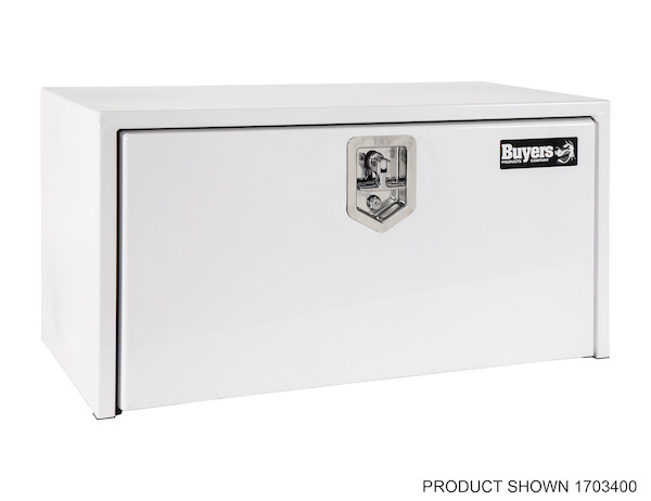 Buyers 1702400 - White Steel Underbody Truck Box (18 In x 18 In x 24 In)