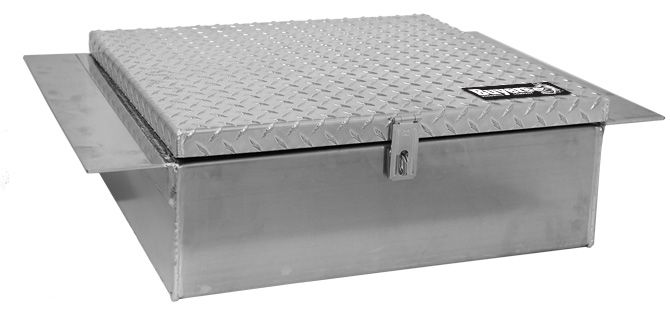 Buyers 1705190 - Heavy Duty Diamond Tread Aluminum In-Frame Truck Box (9 In x 22 In x 30 In)