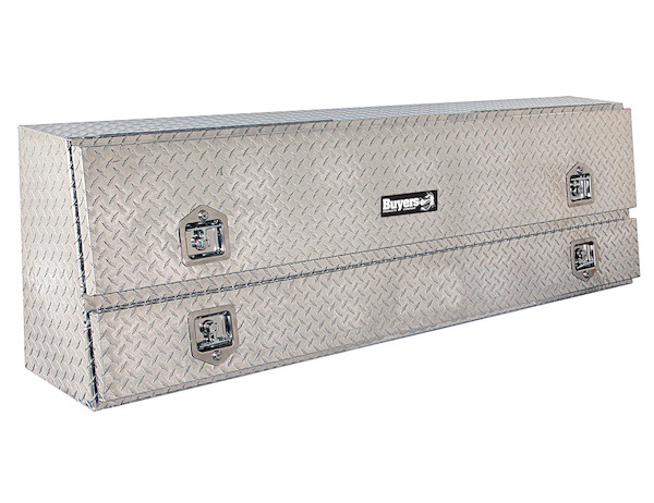 Buyers 1705640 - Diamond Tread Aluminum Contractor Truck Box (21 In x 13.5/11.5 In x 72 In)