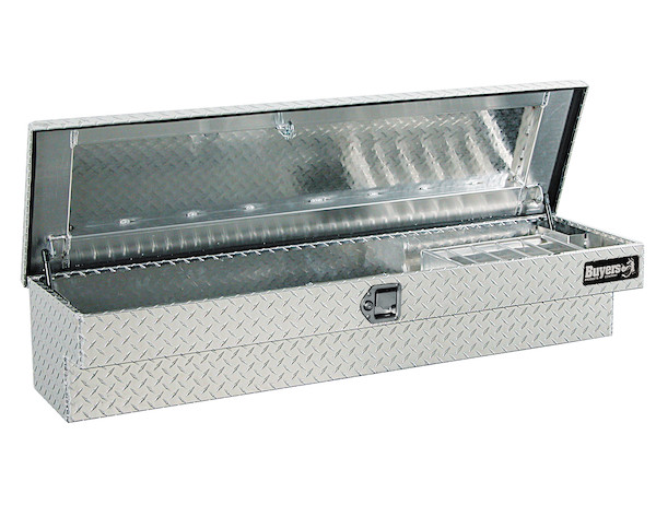 Buyers 1711010 - Diamond Tread Aluminum Lo-Sider Truck Box (13 In x 10.5/16 In x 47 In)