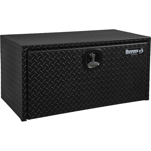 Buyers 1715105 - Textured Matte Black Diamond Tread Aluminum Underbody Truck Box (18 x 18 x 36 Inches)