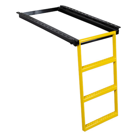 Buyers 5233000YEL - Yellow 3-Rung Retractable Truck Step