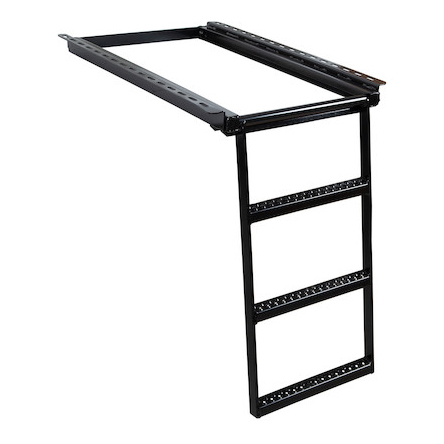Buyers 5233000 - Black 3-Rung Retractable Truck Step