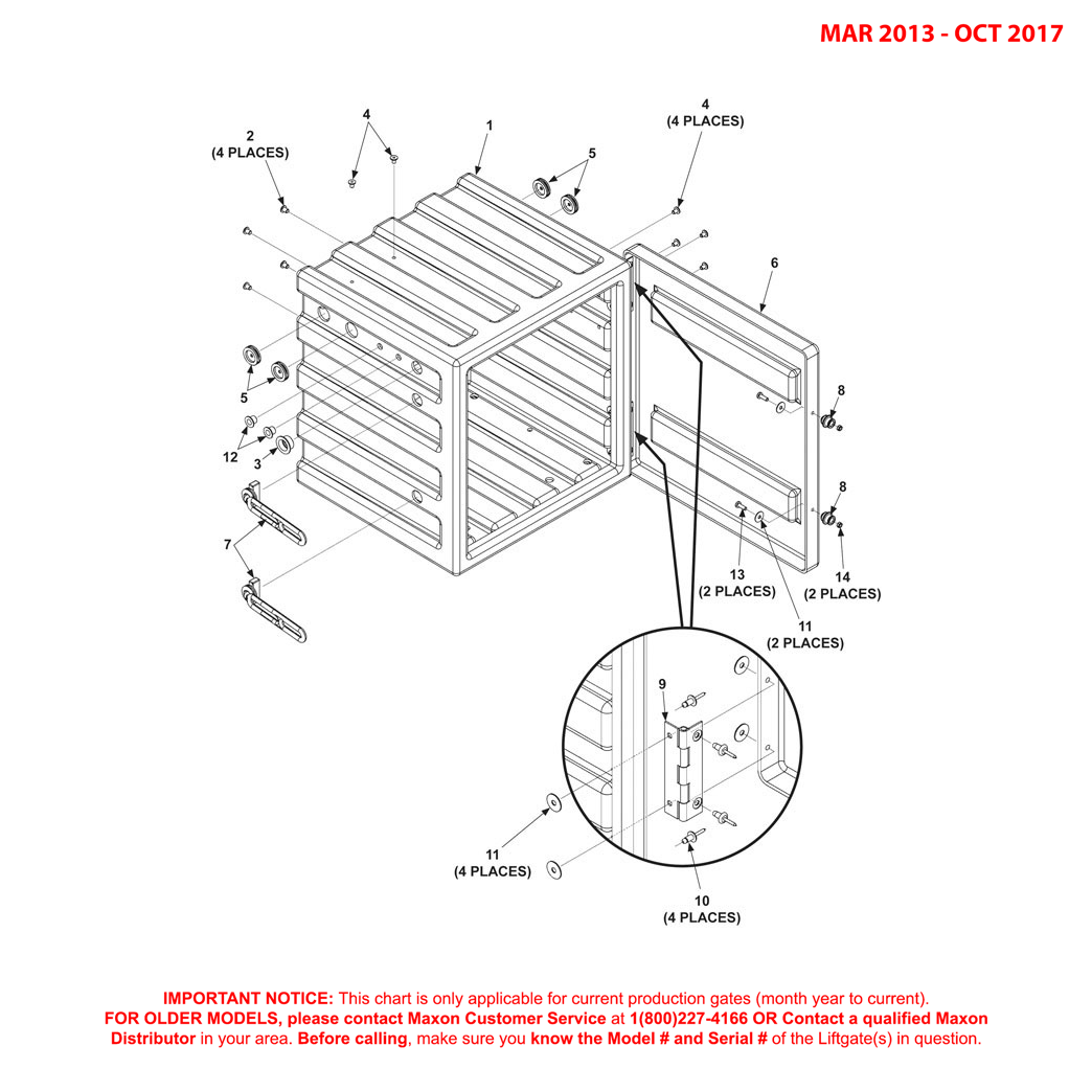 Maxon 72-150 (Mar 2013 - Oct 2017) Optional Battery Box Diagram