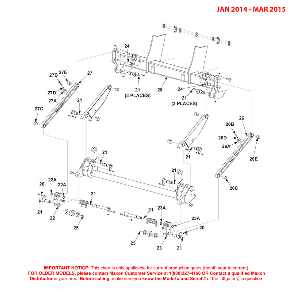 Maxon GPT-4/5 And GPTWR-4/5 (Jan 2014 - Mar 2015) Main Assembly Diagram (2 OF 2)