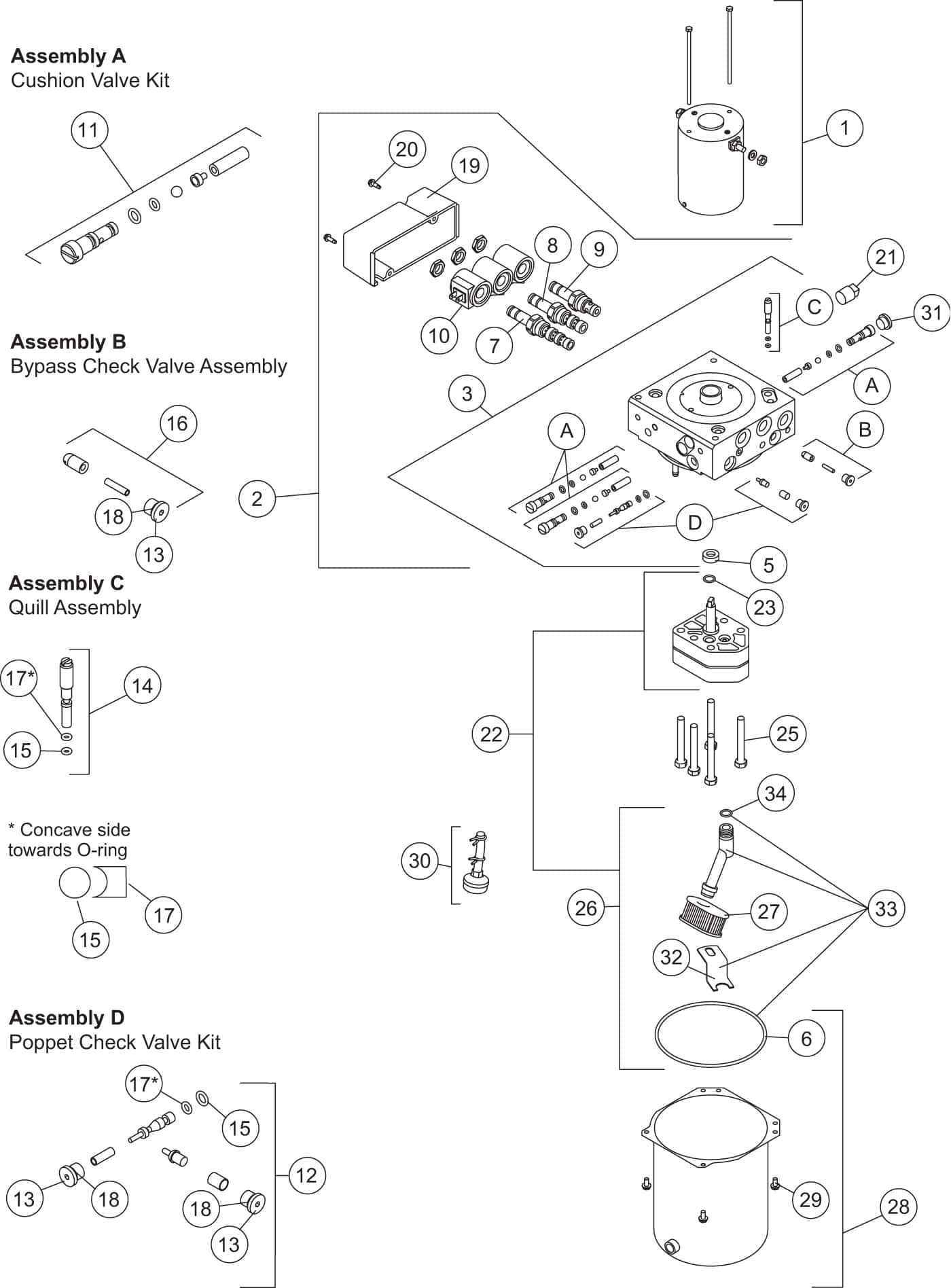 Fisher Homesteader Hydraulic Unit 56807F Diagram From ITEParts Com   HomesteaderHU56807F 