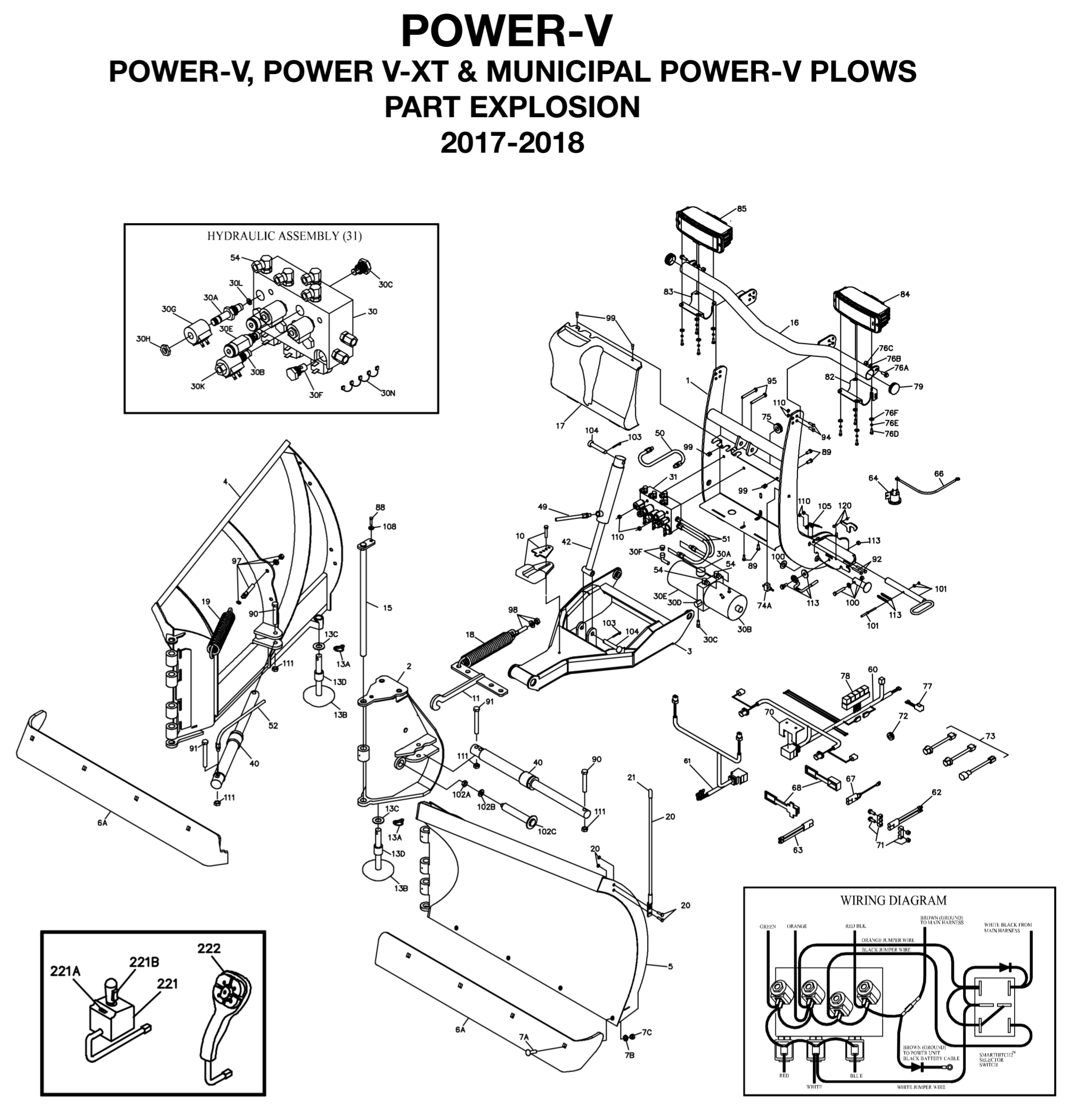 BOSS Power-V and Power-V XT Parts Diagram From ITEParts.com  Boss Power V Xt Wiring Diagram    ITEParts.com
