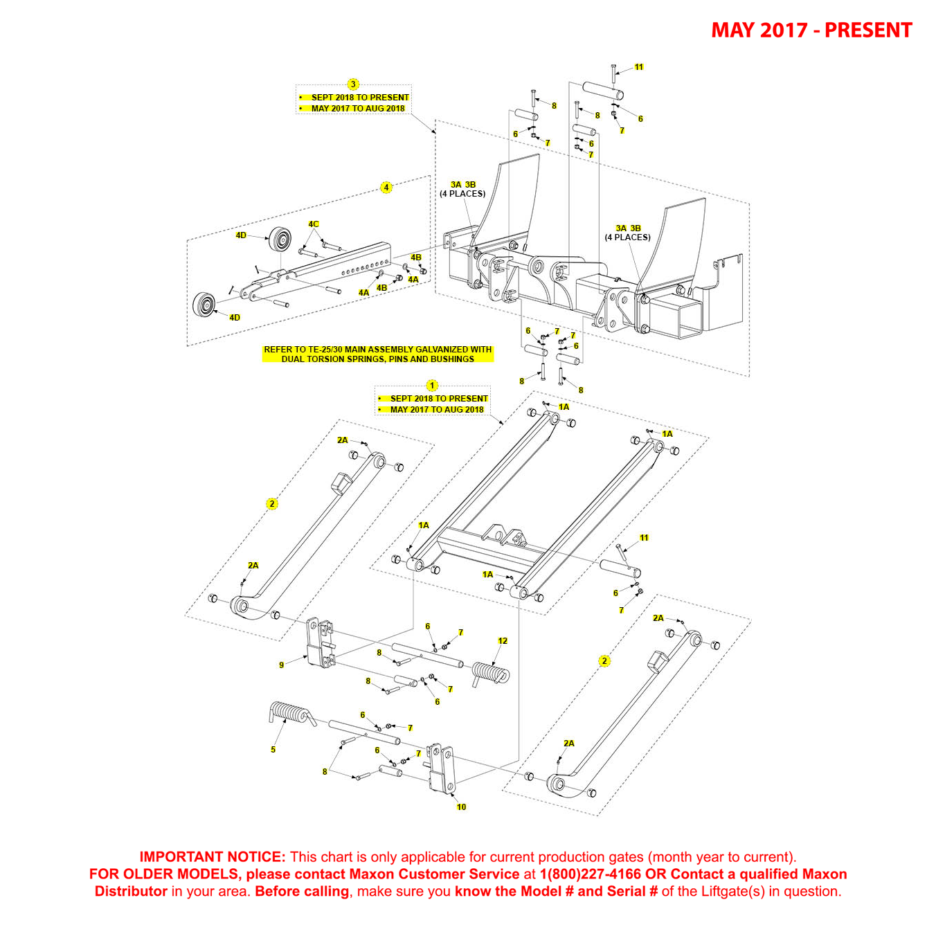 Maxon TE-25 And TE-30 (May 2017 - Present) Diagrams From ITEParts.com