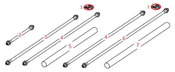 ATV Power-V XT Hydraulic Hoses Diagram