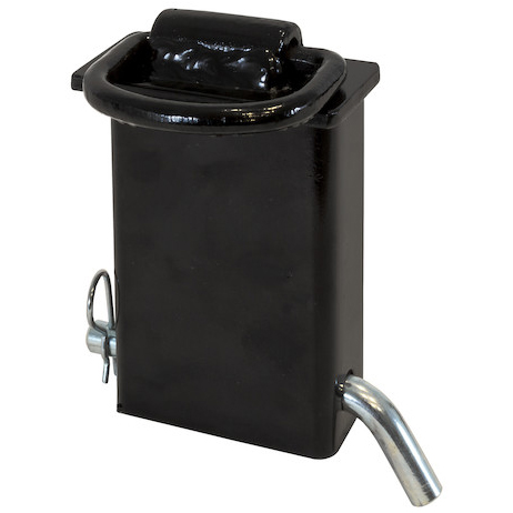 Buyers B28SP - Black Powder-Coated Stake Pocket With 3/8 Inch Forged D-Ring (2-Inch ID)