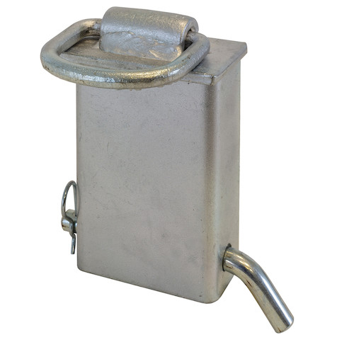 Buyers B28SPZ - Zinc-Coated Stake Pocket With 3/8 Inch Forged D-Ring (2-Inch ID)