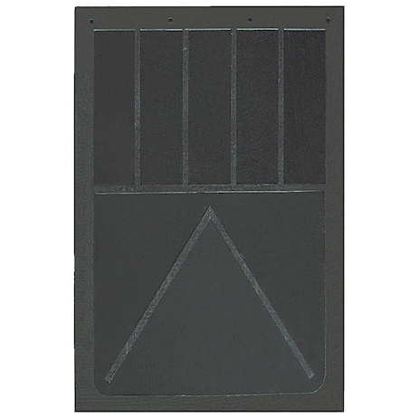 Buyers B24SRP - Heavy Anti-Spray Black Rubber Mudflaps (24 In x 24 In)