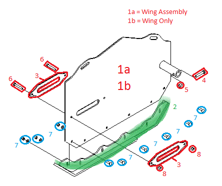BH-12 Box Plow Right Wing Diagram