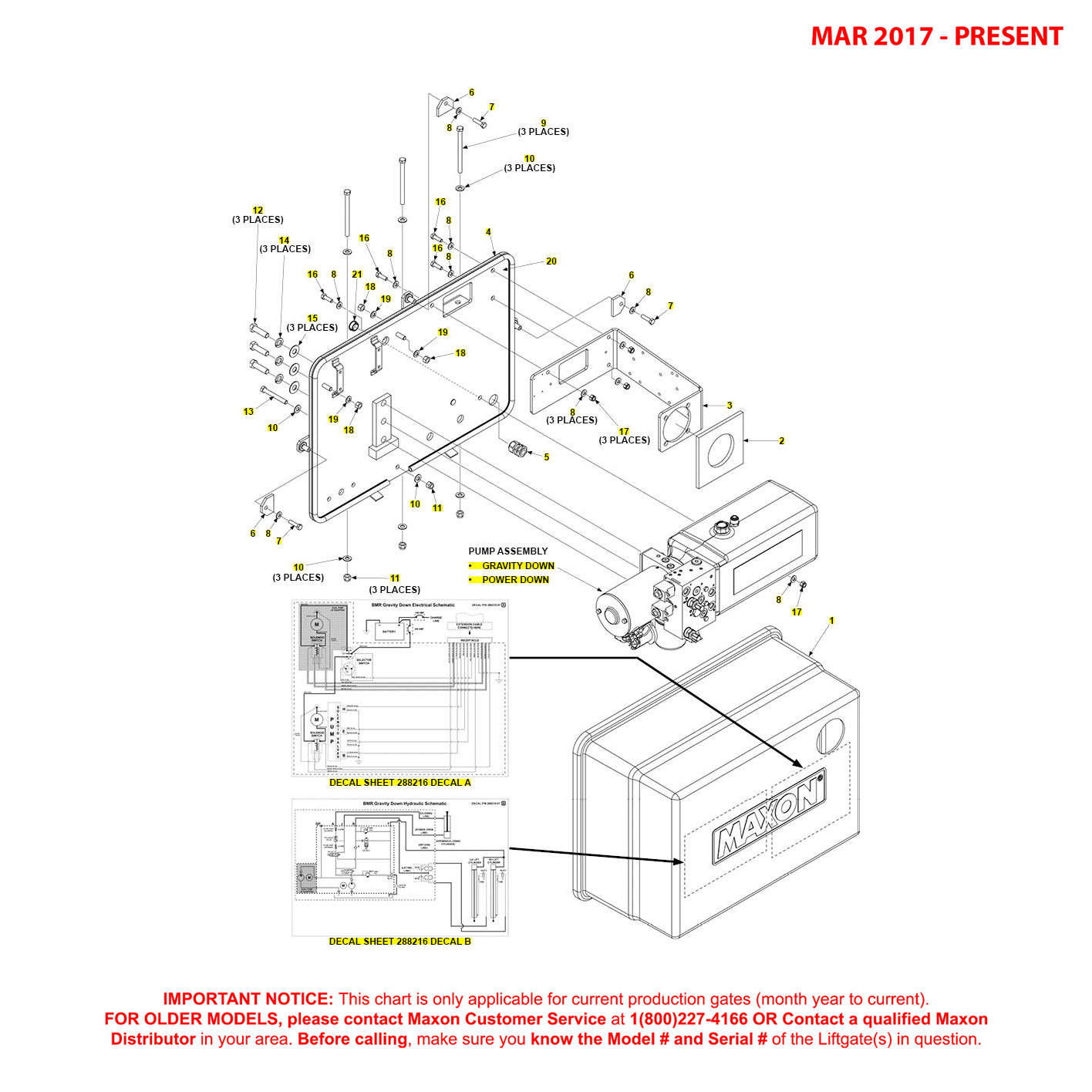 Maxon BMR-CS (Mar 2017 - Present) Bucher Hydraulics Pump Cover And Mounting Plate Assembly Diagram