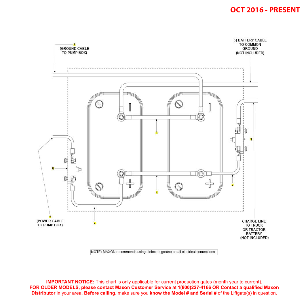 Maxon BMR-CS (Oct 2016 - Present) 12 Volt Battery Connection Diagram