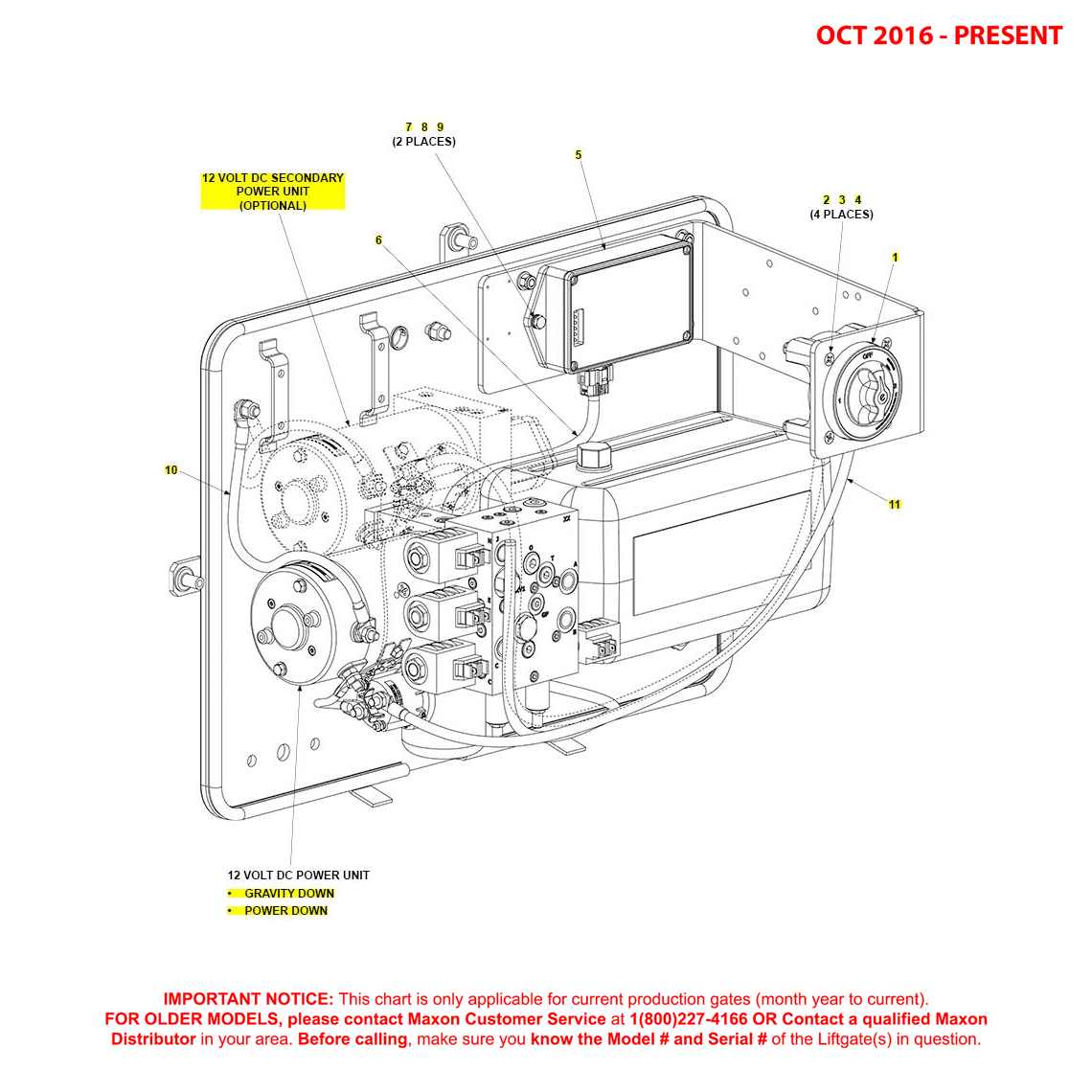Maxon BMR-CS (Oct 2016 - Present) Pump Assembly Electrical Components Diagram