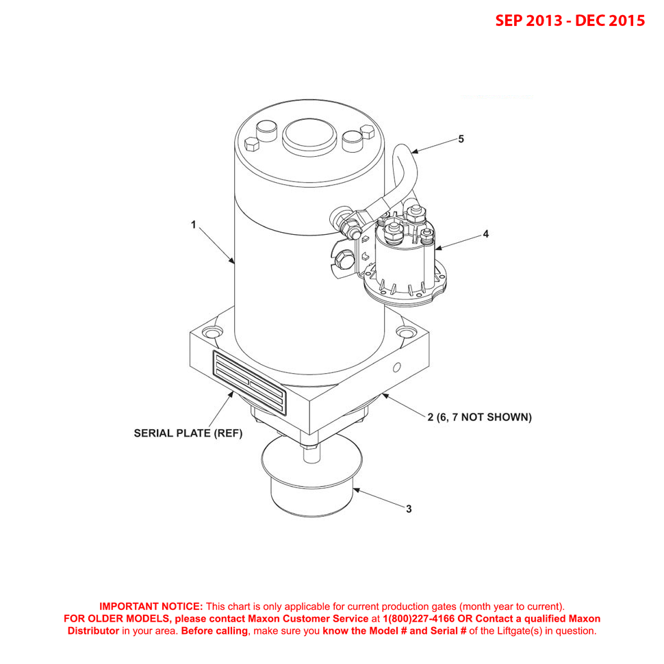 Maxon BMRSD (Sep 2013 - Dec 2015) 12VDC Power Unit Diagram For Pump 2 And No Manifold