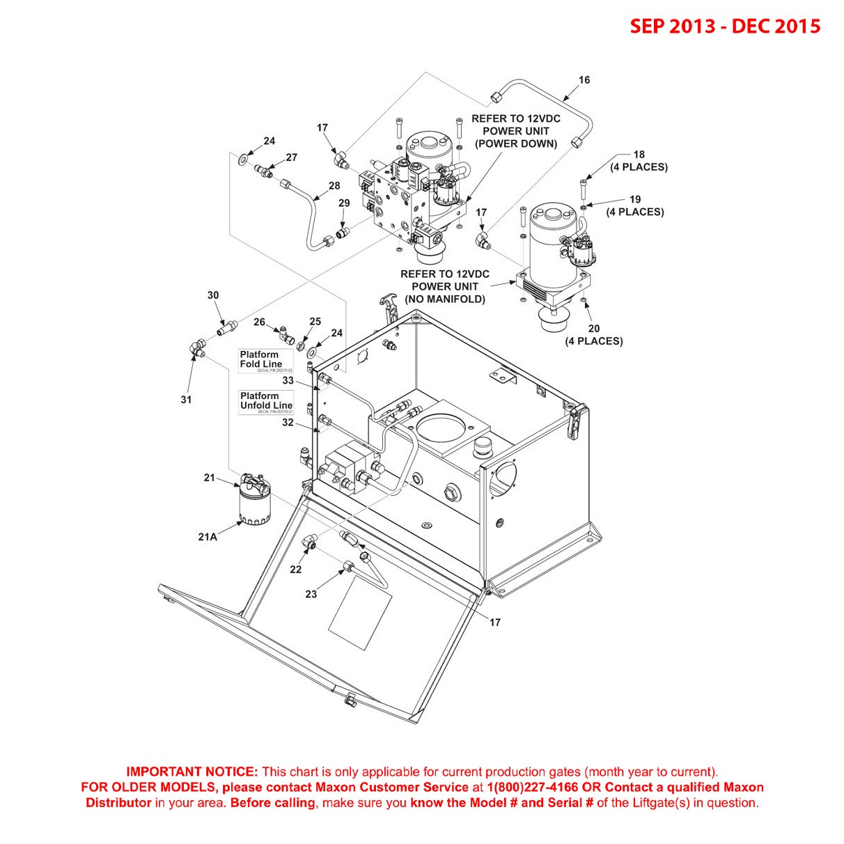 Maxon BMRSD (Sep 2013 - Dec 2015) Dual Pump Assembly Diagram (2 OF 2)