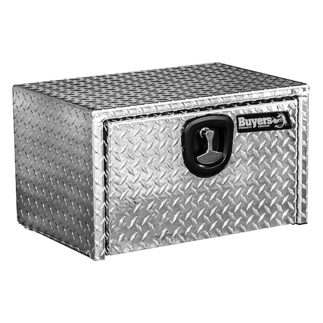 Buyers BP141624 - Diamond Tread Aluminum Optional Bolt-On Underbody Toolbox (14 In x 16 In x 24 In)