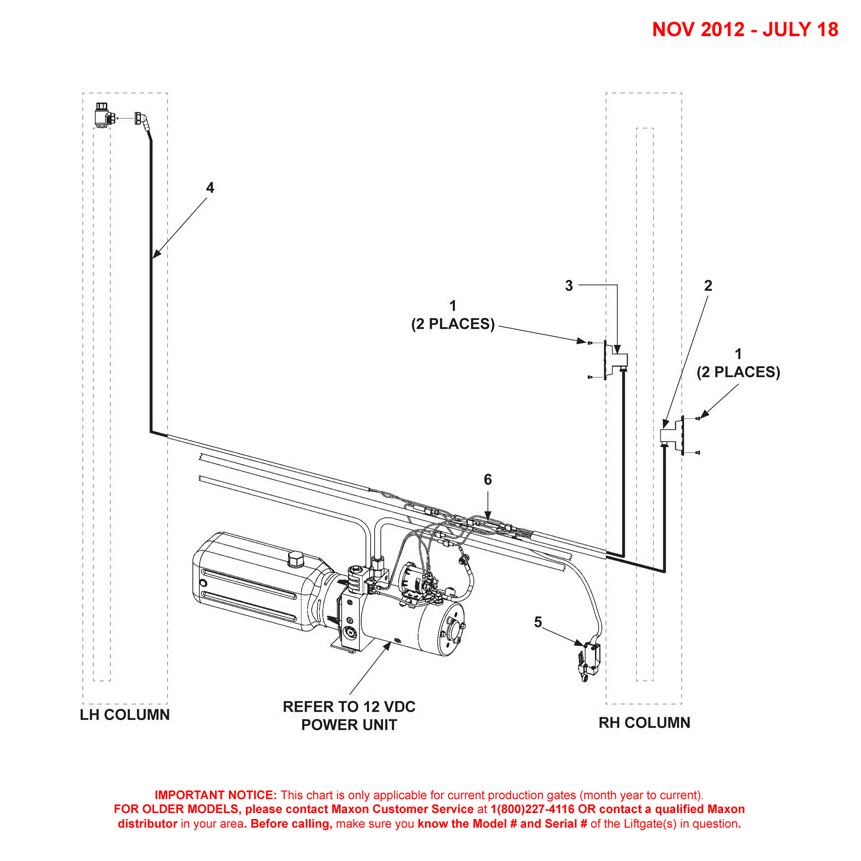 Maxon DMD (Nov 2012 - Jul 2018) Electrical Components Diagram