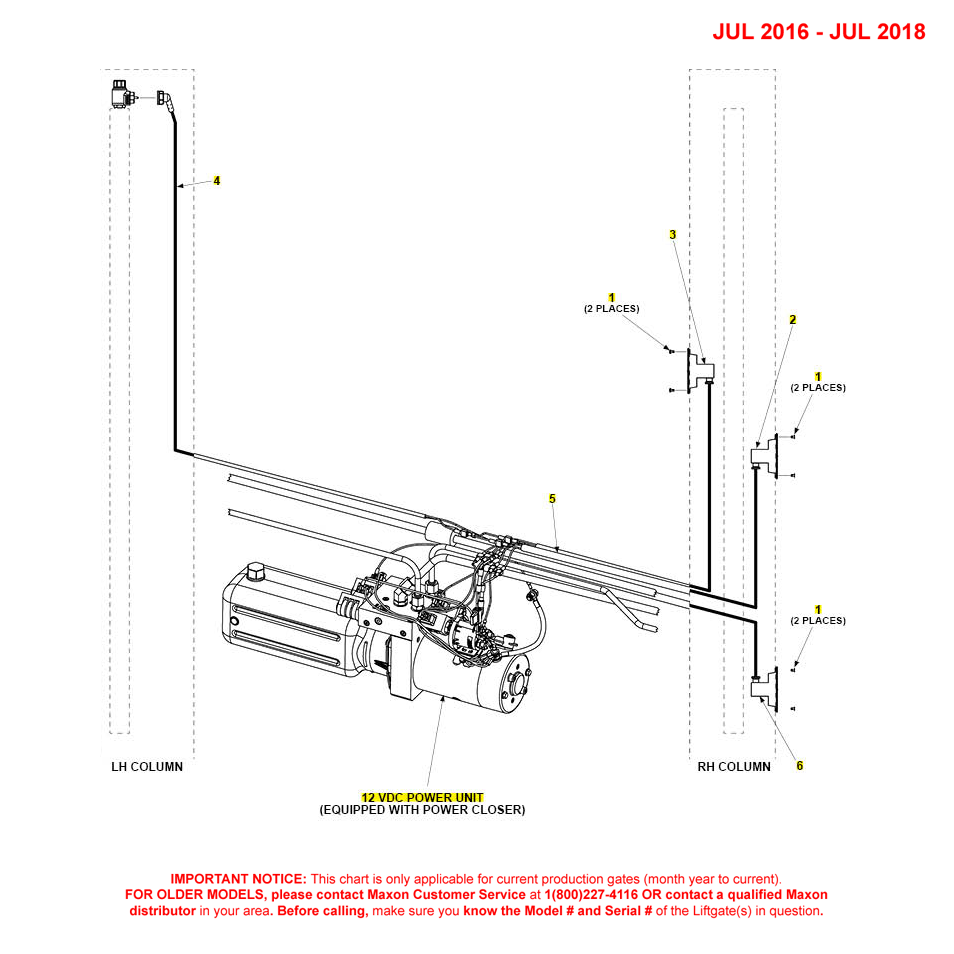 Maxon DMD (Nov 2012 - Jul 2018) Electrical Components Equipped With Power Closer Diagram