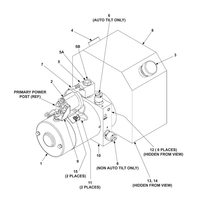 Maxon GPC (Oct 2012 - Nov 2018) Pump Assembly Diagram (1 OF 2)