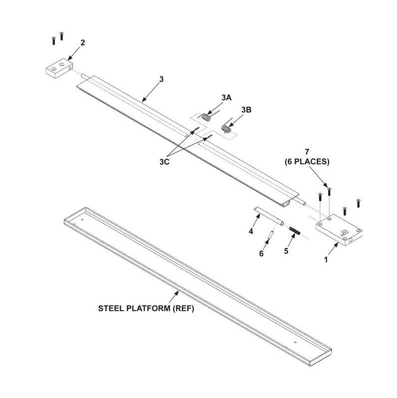 Maxon GPC (Oct 2012 - Nov 2018) Steel Cartstop (900MM Flap) Diagram
