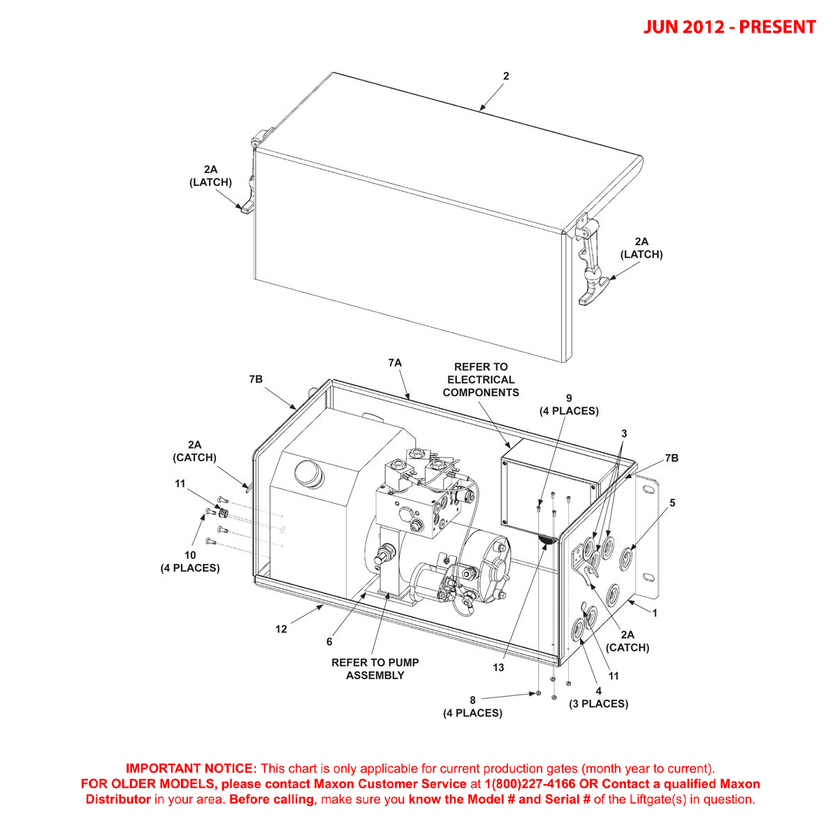 Maxon GPSLR (Jun 2012 - Present) Bucher Pump Box Assembly Diagram