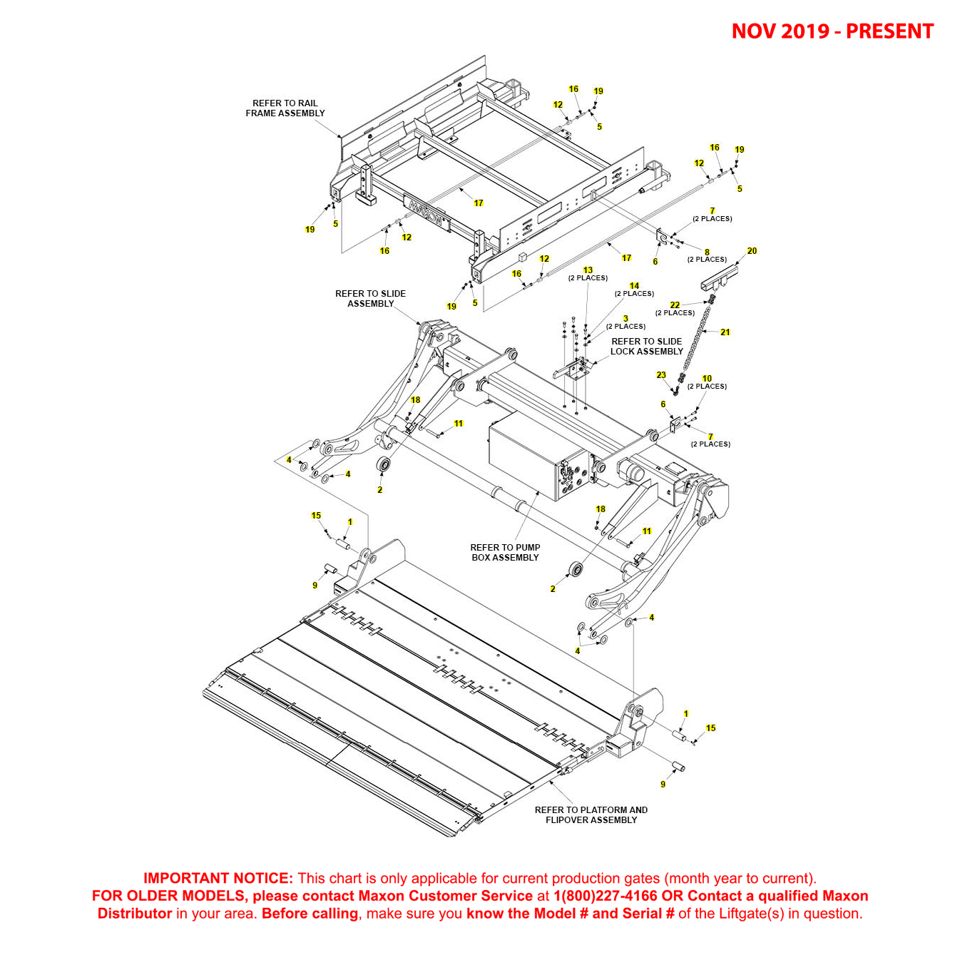 Maxon GPSLR (Nov 2019 - Present) Main Assembly With No Controller Diagram