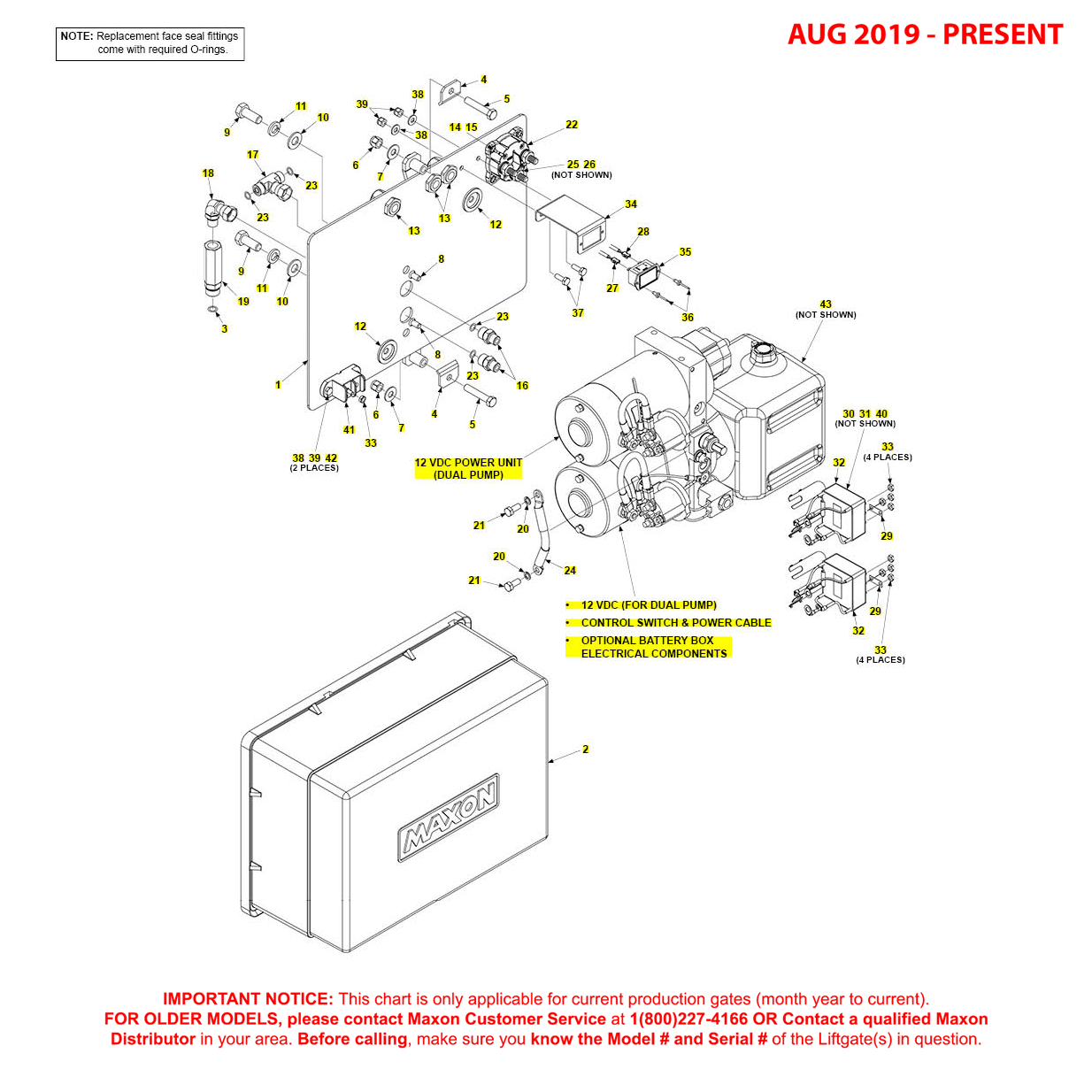 Maxon GPT (Aug 2019 - Present) Dual Pump Assembly Diagram
