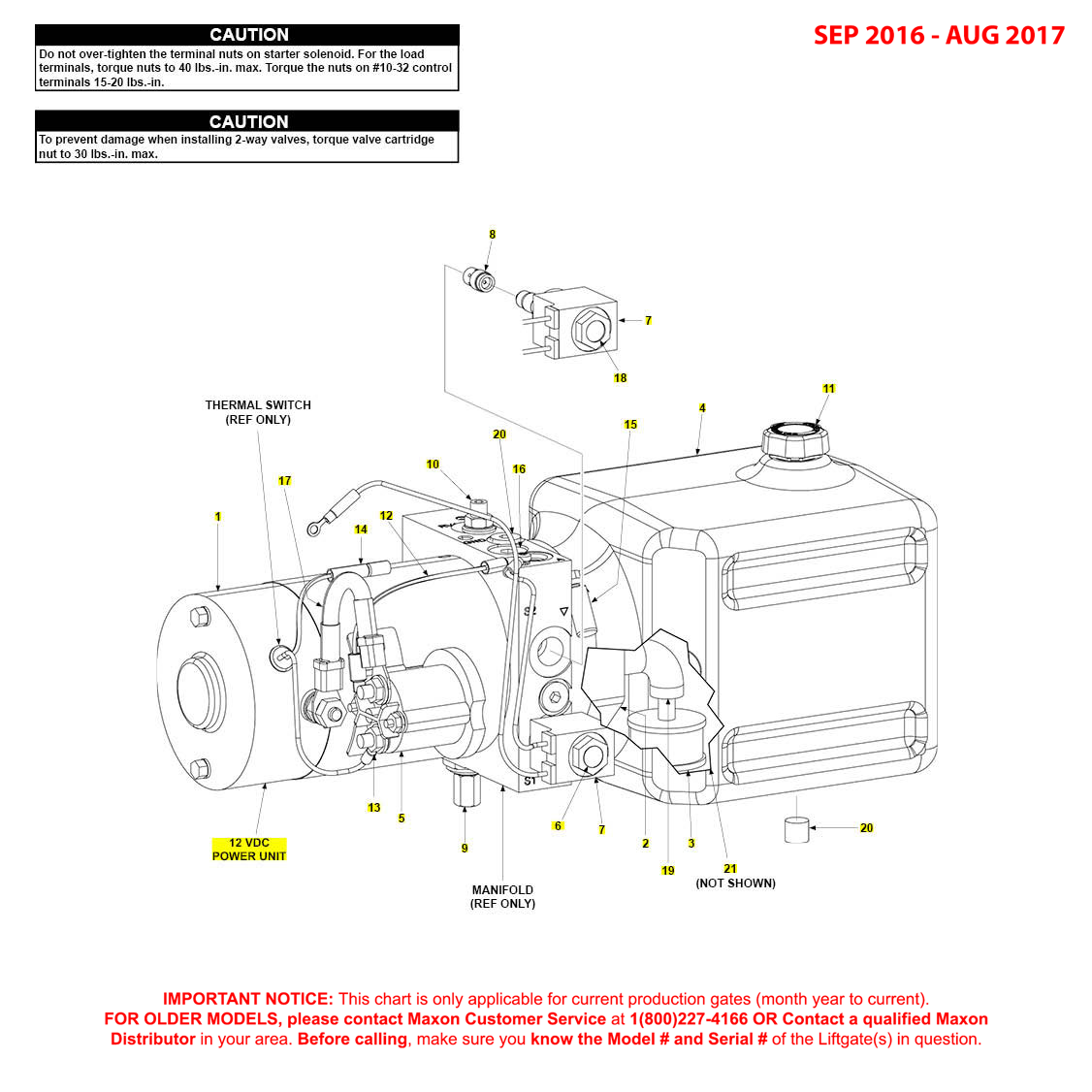 Maxon GPT (Sep 2016 - Aug 2017) 12VDC Power Unit Diagram