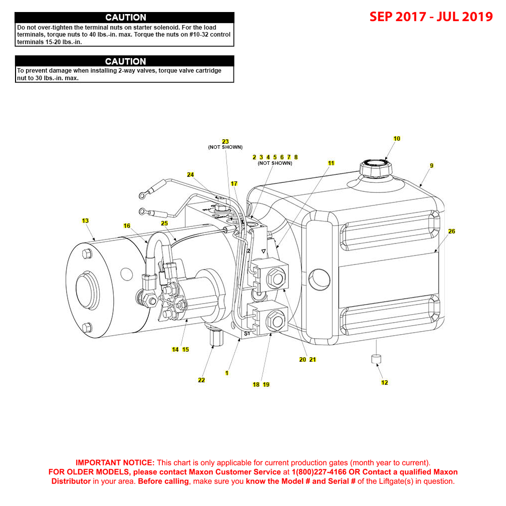 Maxon GPT (Sep 2017 - Jul 2019) 12VDC Power Unit Diagram