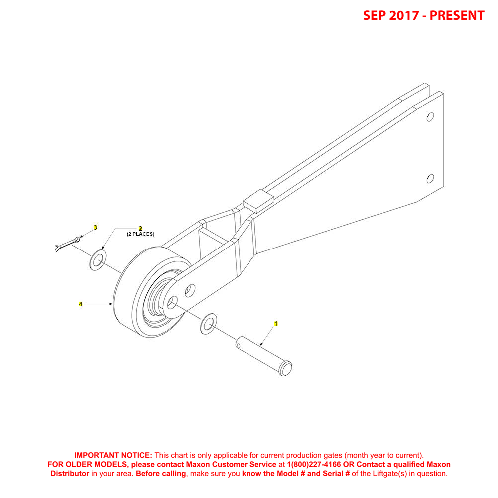 Maxon GPT (Sep 2017 - Present) Opener Assembly Diagram