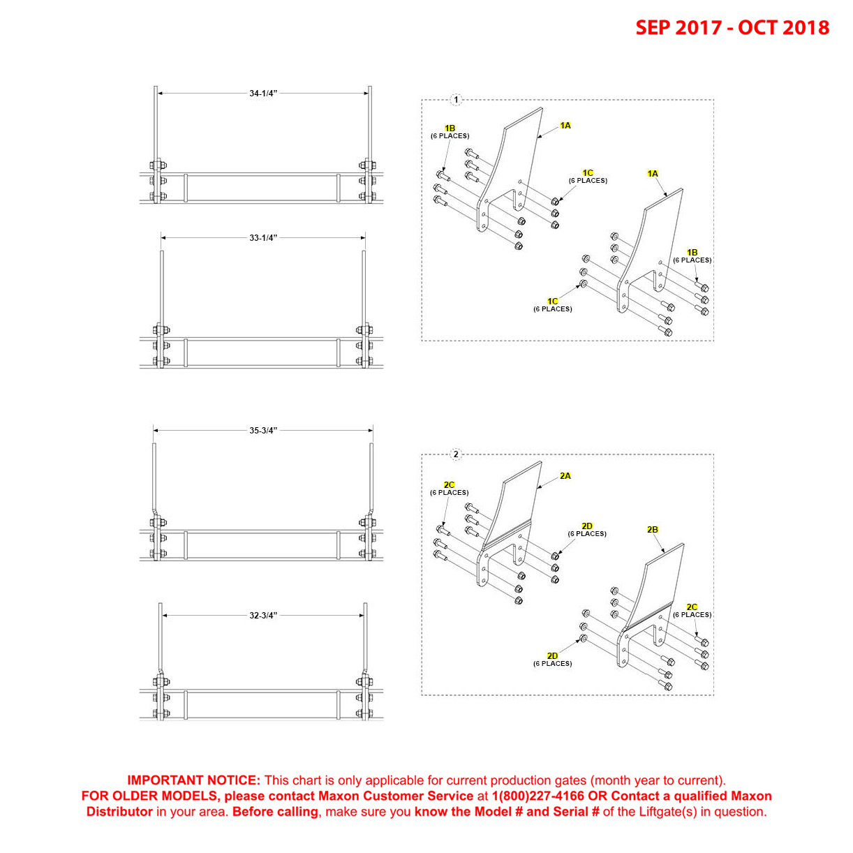 Maxon GPT-25 And GPT-3 (Sep 2017 - Oct 2018) Mounting Plates Diagram